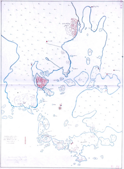 A map of Helsinki in 1645