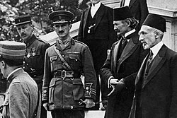 Ahmed Tevfik Pasha (Okday) and Rıza Tevfik (Bölükbaşı) at the Paris Peace Conference
