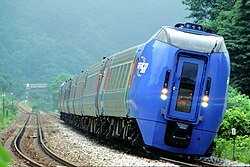 A JR Hokkaido KiHa 283 tilting DMU on Hakodate Main Line