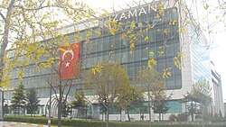 Zaman newspaper headquarters, one of the most widely circulated newspapers in Turkey before it was seized by the Turkish government.