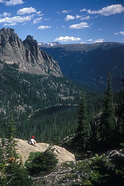 Odessa Lake in the subalpine ecosystem