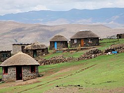 As Bishop of Lesotho, Tutu travelled around the country's mountains visiting the people living there.