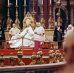 Paul VI during the Second Vatican Council