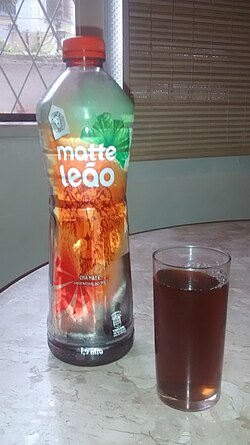 Industrially produced Matte Leão from Brazil