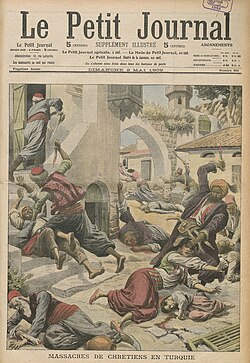 A massacre of Armenians and Assyrians in the city of Adana, Ottoman Empire, April 1909