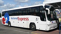 Stagecoach Yorkshire Plaxton Panther bodied Volvo B12B in the 2003 livery at Southampton in 2008