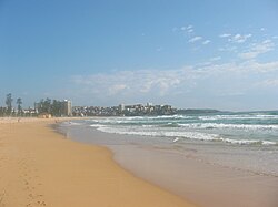 Manly Beach in Sydney, a popular Australian beach