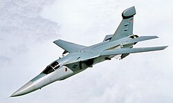 An EF-111A Raven electronic warfare aircraft