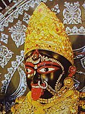 Face of the idol of Goddess Bhavatarini from the Dakshineshwar Kali Temple