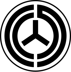 Emblem of Gunzanfu(gunsan bu), the administrative division gunsan fell under Japanese rule.