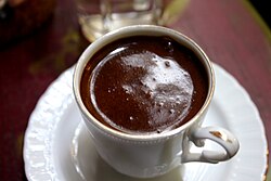 Hospitality is held in high regard throughout the Middle East. Some hosts take pride in the laborious preparation of what is known in Europe as “Turkish coffee”, grinding fresh-roasted coffee beans to a fine powder, dissolving sugar, and carefully regulating the heat to produce a result that meets exacting standards.