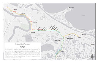 Historic place names in St. Bernard Parish