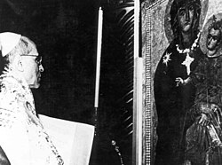 Coronation of the Salus Populi Romani by Pope Pius XII in 1954