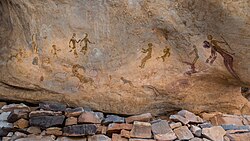 Rock art in the Tassili n’Ajjer plateau of Algeria has been dated to seven to 10 thousand years ago