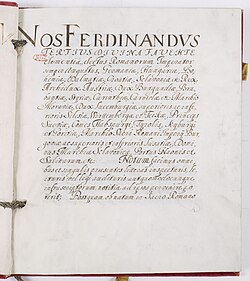Treaty of Münster, part of the Peace of Westphalia, negotiated and written in Latin
