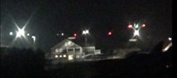 Nantucket Memorial Airport from sand dunes at night