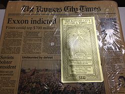 The last edition of The Kansas City Times is February 28, 1990.