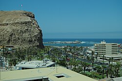 The morro de Arica is one of the major attractions in the city