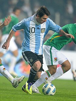 Lionel Messi, born in Rosario in 1987