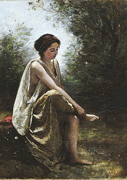 Jean-Baptiste-Camille Corot, Wounded Eurydice, 1868/70, Art Institute of Chicago, Chicago.