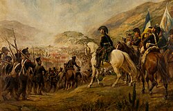 Gral. José de San Martín during Battle of Chacabuco, 1817