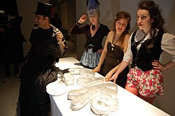 Dunham on the set of her web series Delusional Downtown Divas (2009)