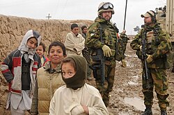 Norwegian ISAF soldiers in Afghanistan in 2009