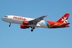 An Air Malta Airbus A320