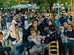 Bal du moulin de la Galette, by Auguste Renoir, 1876