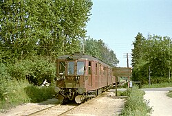 DSB MO 1999 entering Farum station in 1970