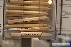 IKEA produces roughly 100 million pencils annually, utilizing leftover wood scraps that would otherwise be wasted.
