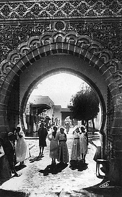 Entrance to the Bousbir in Casablanca early 20th century