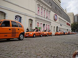 The orange taxis of Curitiba