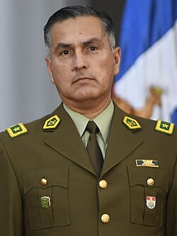 Mario Rozas, Director General of Carabineros de Chile, Chile's main police force and the force in charge of riot control.