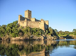 Portugal is famous for its Medieval and Templar castles. A fine example is the Castle of Almourol, in Vila Nova da Barquinha.