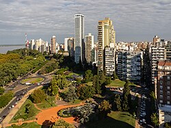 Rosario seen from the Flag Memorial