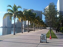 Bayfront Park on Biscayne Bay, February 2017