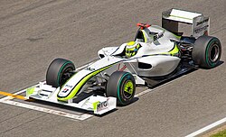 Jenson Button in the Brawn BGP 001