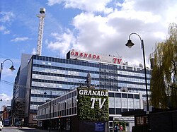 Granada Studios was built in 1954 to house the broadcaster Granada Television. Granada Television opened in 1956 and is the only franchisee to remain an ITV contractor since the creation of the network. The Granada studios closed in 2013.