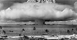 Underwater atomic test "Baker", Bikini Atoll, Pacific Ocean, 1946