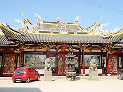 Temple of the Filial Blessing (孝佑宫; Xiàoyòugōng), an ancestral temple of a lineage church, in Wenzhou, Zhejiang