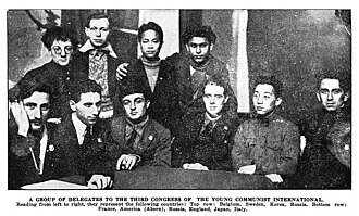 Delegates to the Third Congress of the Young Communist International, 1923