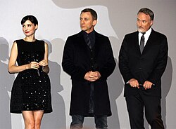 Rooney Mara, Daniel Craig, and David Fincher in 2011.