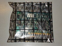 A network card inside an antistatic bag