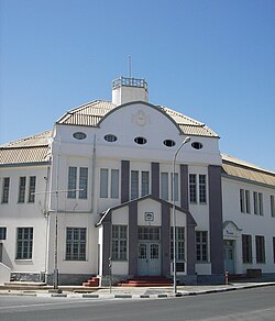 Railway station (1914) in Lüderitz, Namibia, pictured in 2006