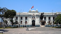 The Legislative Palace, seat of the Congress of Peru in Lima