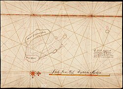 Historic compass chart of the Cocos islands[17]