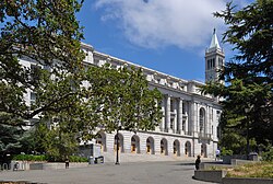 Wheeler Hall, home to Berkeley's largest lecture hall, was the location of a Nobel Prize conferral during WWII.