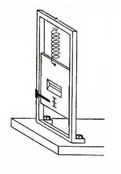 Figure C. In order to realize Einstein's proposal, it is necessary to replace the first screen in Figure A (S1) with a diaphragm that can move vertically, such as this proposed by Bohr.