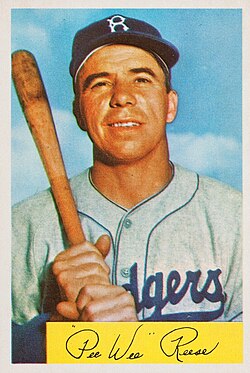 Hall of Fame SS Pee Wee Reese (1940–1942, 1946–1958)